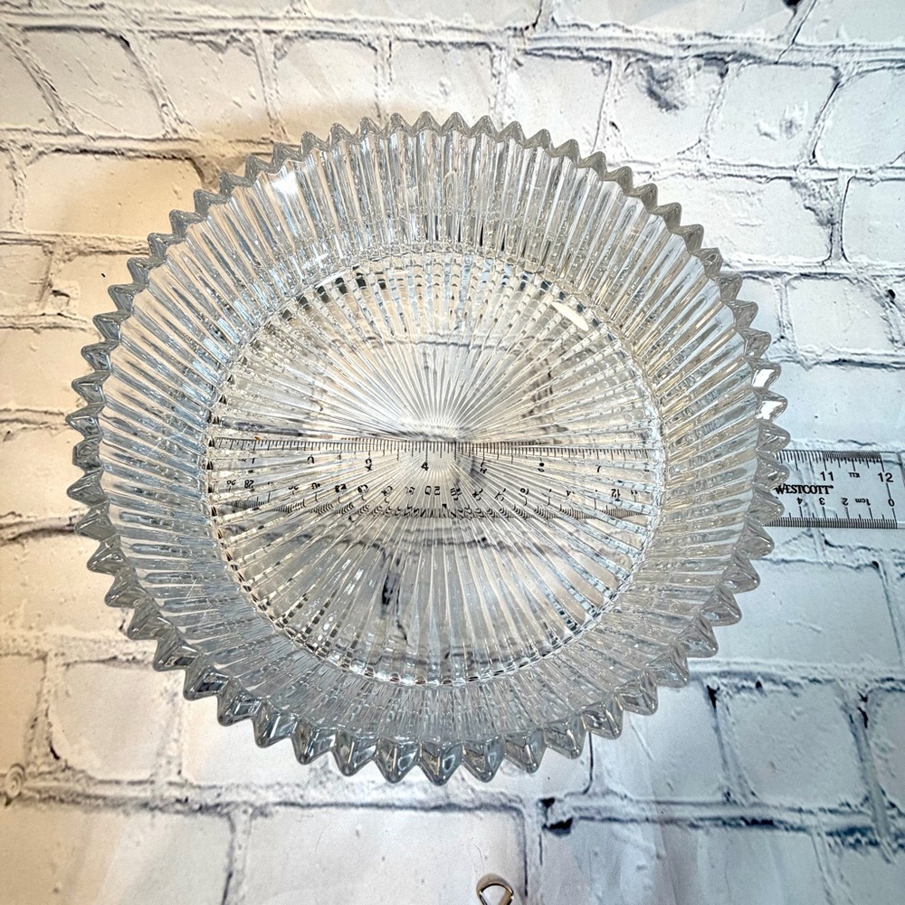 Mikasa Clear Glass Decorative Plate